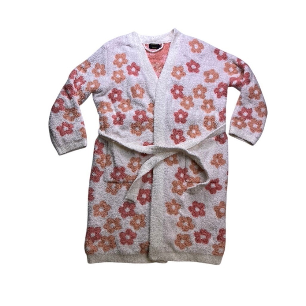 The Styled Collection Madi Nelson Robe Womens S/M‎ Pink Orange Flower Cozy